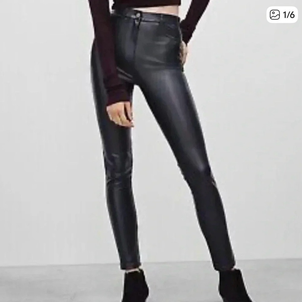 Wilfred Free Adrienne Faux Leather Skinny Pants Size 4